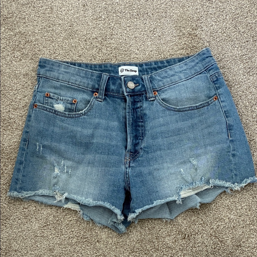 Women's Blue Denim Cutoff Shorts